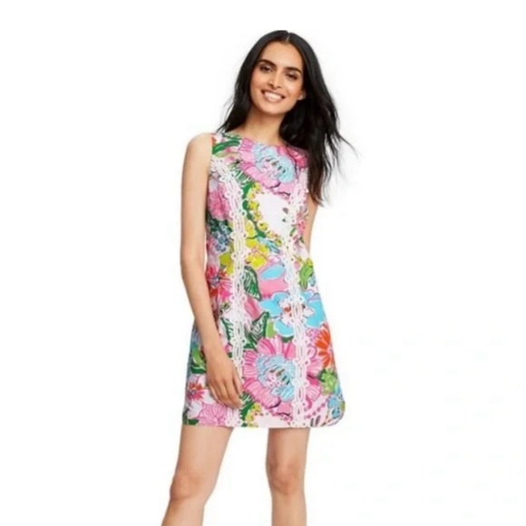 Lilly Pulitzer Dresses & Skirts - Lilly Pulitzer Vibrant Floral Mini Dress